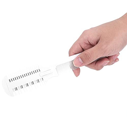 2 in 1 Pet Hair Cutting Combs Razor Comb Thinning with 5 Blades | Hair Cutter Comb for Removing Tangles, Knots and Loose Hair