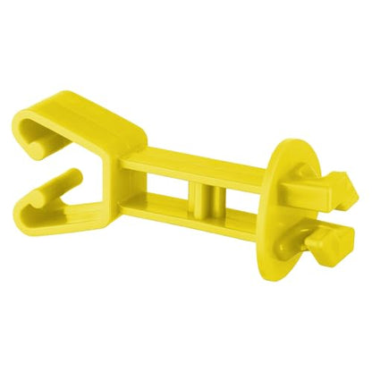 25-Pack Electric Fence Chain Link Extended Insulators, Yellow - color: Yellow