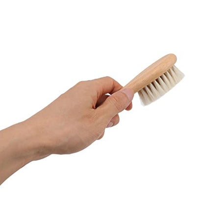 Hair Brush and Comb for Men, Wooden Comb, Soft Brush with Wood Handle