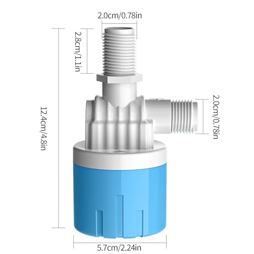 YajuPavilion"1/2" Automatic Water Level Contro | Water trough float valve - style: 1/2 inch Inlet water