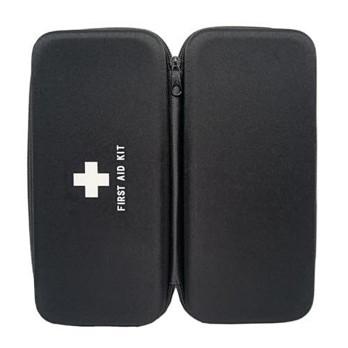 First Aid Hard Case Empty First Aid Hard Case First Aid EVA Medicine Red Medical Bag for Home Health Emergency Pets Dog First Responder Camping Outdoors (Rectangle 10.4x4.7x2.4”) - size: Rectangle 10.4x4.7x2.4”
