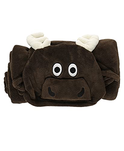 Lazy One Wearable Hooded Blanket for Kids, Animal Hooded Blanket (Moose) - color: Moose Blanket Hooded Blanket