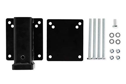 Camco Eaz-Lift Camper/RV Bumper Hitch - Ideal for Bikes, Cargo Racks & More - Clamps onto 4” Square RV Bumpers - No Drilling Required for Install - Crafted of Heavy Duty Powder-Coated Steel (48473)