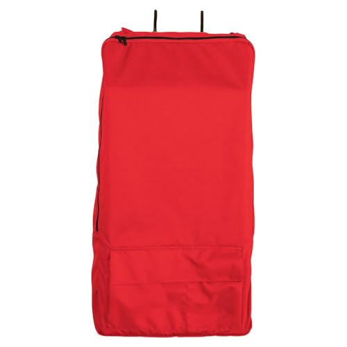 Schneiders 3 Hook Portable Tack Rack Case II | 600 Denier Polyester with Teflon Coating | Holds Halters & Bridles for Shows - color: Red