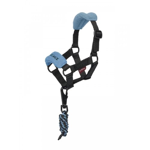 LeMieux Toy Pony Vogue Halter & Leadrope - Ages 3+ - Fleece Padded Noseband - Adjustable Strap - Machine Washable - Ice Blue - One Size - color: Ice Blue