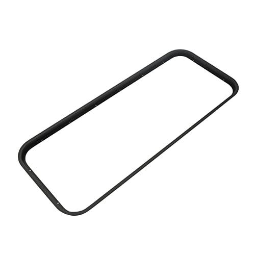 42" W x 22" H Black Tempered Glass RV Window, Horizontal Sliding, Universal Fit for RV with 2-6mm Sheet Metal Thickness - color: 42" W x 22" H