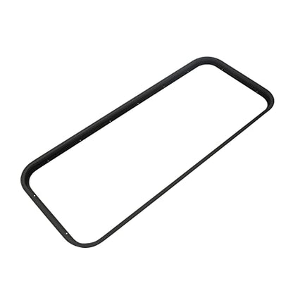 42" W x 22" H Black Tempered Glass RV Window, Horizontal Sliding, Universal Fit for RV with 2-6mm Sheet Metal Thickness - color: 42" W x 22" H