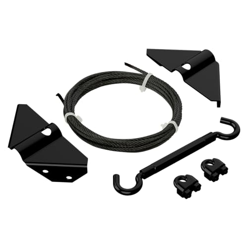 National Hardware Anti-Sag Gate Kit, Steel, Exterior Use, Black