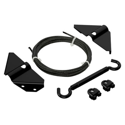 National Hardware Anti-Sag Gate Kit, Steel, Exterior Use, Black