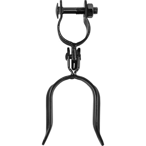 Black 1-5/8" x 1-7/8" Heavy Duty Fork Latch - Powder Coated - Pressed Steel - color: Black, size: 1-5/8" x 1-7/8"