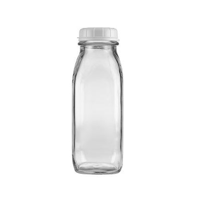 The Dairy Shoppe 1 Pint Glass Water Bottle 17 Oz (6)