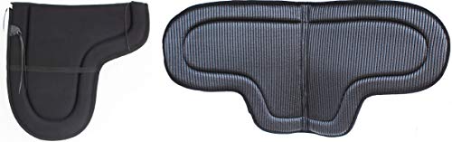 CHALLENGER Australian Aussie Horse Riding Trail Rider Light Neoprene Saddle Pad 109SP585 - color: Black