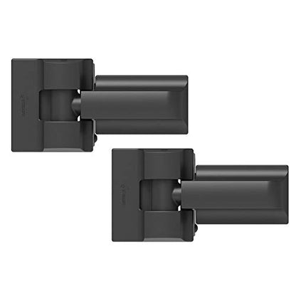 Barrette Outdoor Living Heavy-Duty Modern Wrap Hinge Pair, Black