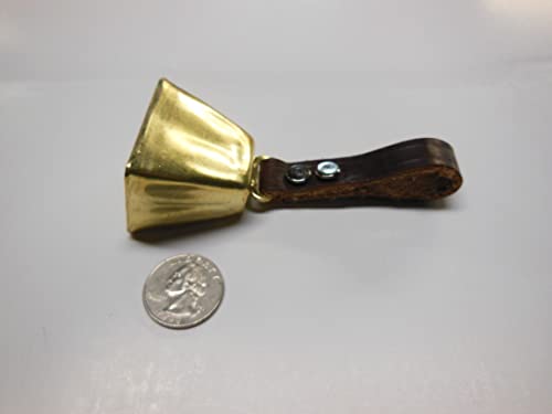 Dog Collar Cow Bell - color: Brass, size: 3) Medium (1 1/2" H x 1 3/4" W)