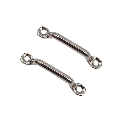 Kayak Pad Eye 316 Stainless Steel Bimini Boat Top PAD Eye Eye Straps, Tie Down, Kayak Deck Loops,5mm Pad Eye Bimini 75mm/3" Length 10Pcs