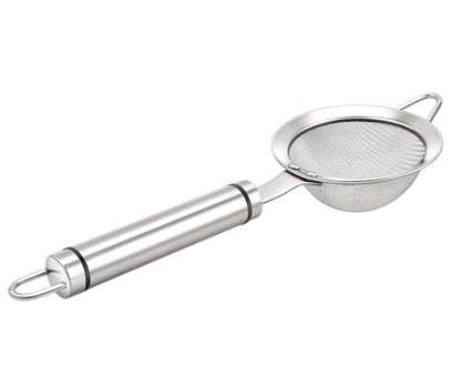 3.3inch 304 Stainless Steel Fine Mesh Strainer for Kitchen, Colander-Skimmer with Handle, Metal Sieves Sifters - size: 3.3inch