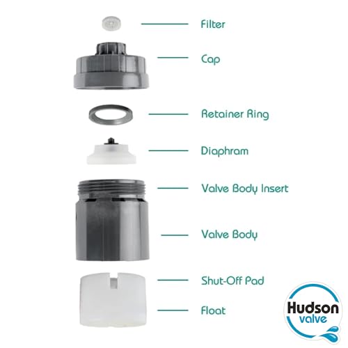 Hudson Valve 1/4" Self-Contained Automatic Water Float Valve (V-QTR) | Use for Pond Auto Fill, Livestock Tanks, Fountains, Troughs, Swimming Pools and More | Water Tank Float Valve