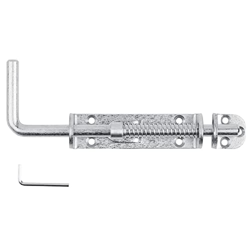 National Hardware N109-212 V1142 Spring Loaded Heavy Duty Sliding Bolt Zinc - color: Zinc
