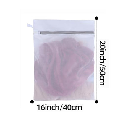 Mesh Laundry Bags, Mesh Wash Bags, Durable Mesh Structure with Strong Zipper, Suitable for Underwear, Delicate Clothes, Pants, Shoes, Socks Washing (Small Fine Mesh, Medium 16 * 20in *4pcs) - size: Medium 16*20in*4pcs