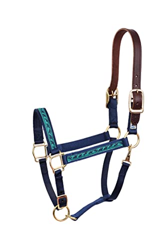 MINI B NAVY JUMP HORSE RIBBON SAFETY HALTER