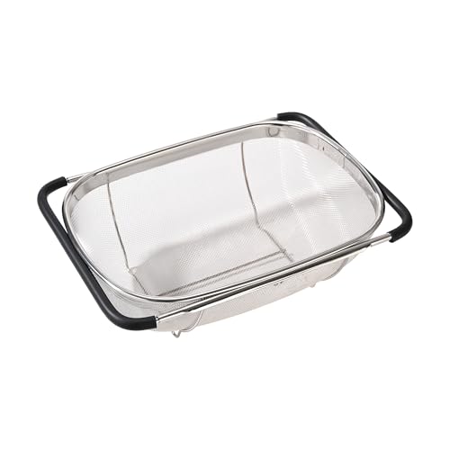 Fox Run Stainless Steel Colander, 4.7 Quart Over The Sink Pasta Strainer - size: 4.7 Quart
