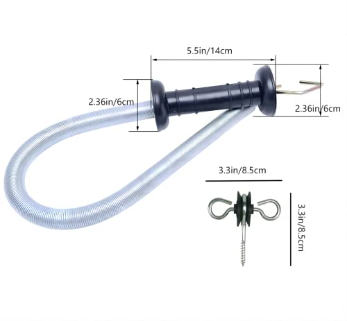 2 Set Electric Fence Spring Gate Kit 16.4ft