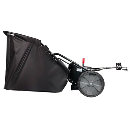 Brinly 42" Tow-Behind Lawn Sweeper in Hammered Finish with High-Velocity Brushes, Hammered Black