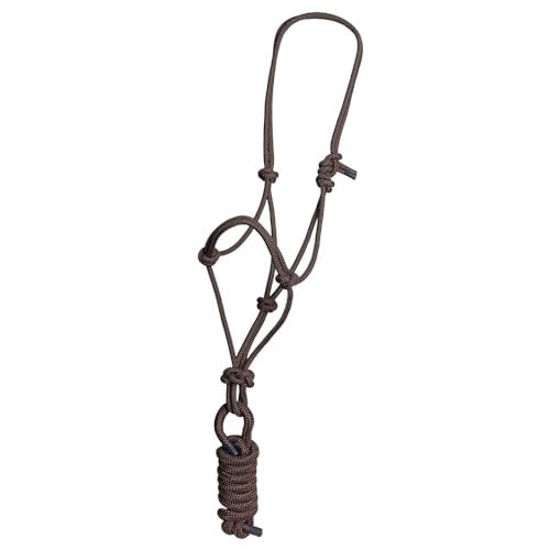 HILASON Western Nylon Lead Rope Halter Horse Size 8 Ft - color: Brown