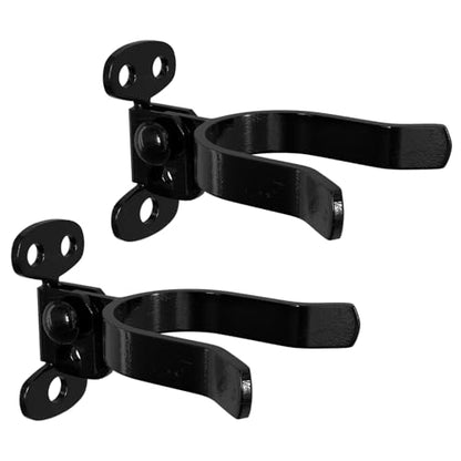 VIVIDA 1-7/8" Wall Mount Gate Latch, Black Flat Back Gate Fork Latch, 2 PCS - size: 1-7/8" (2 PCS)