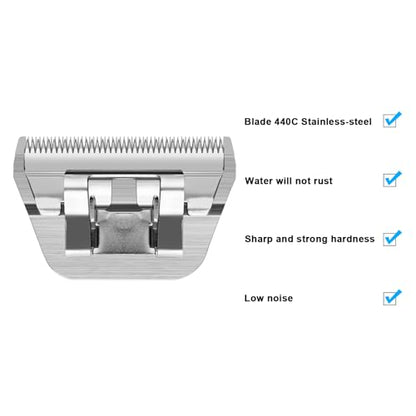 40W Dog Grooming Wide Blade,Detachable Pet Dog Grooming Blades,Compatible with Andis,Oster A5,Wahl km10 Clippers.Cutting Length1/100"(0.25mm) - color: 40W