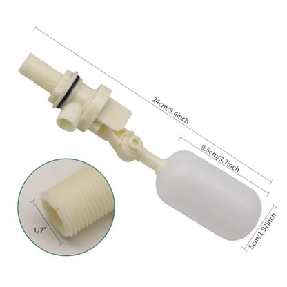 Float Valve 2Pcs Water Float Ball Automatic Water Level Control for Fish Aquarium Cattle Horse Pig Water Bowl Trough Tank