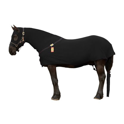RESISTANCE Full Body Slinky with Zipper Hood and Belly Wrap, Various Sizes and Colors - color: Black, size: Medium