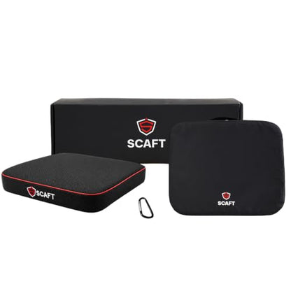 Stadium Seat Cushion, 1-Pack, 2.5" Thick Multi-Layer Foam Seat Pad, Non-Slip Bottom, Breathable 3D Mesh Cover, Waterproof Cover & Carabiner, Portable for Bleachers & Outdoor Events