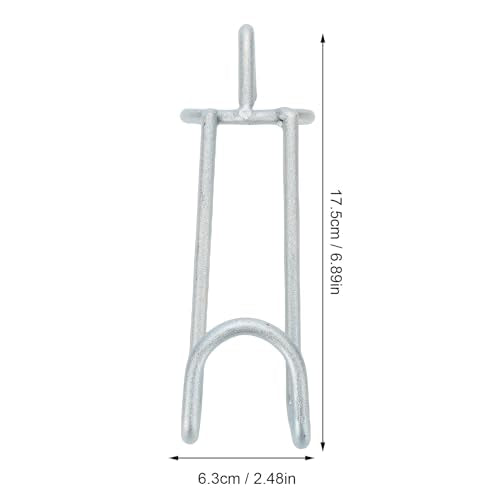 Horse Feed Bucket Hooks, 2 Pack Metal Stall Hanger for Horse Stable Barn Fence, with Weather Proof Coating Easy Install No Tools, for Livestock Water Bucket Tack Supplies