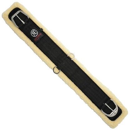 Reinsman Straight Fleece Cinch | Equestrian Horse Riding Western Durable Comfortable Versatile Plush Soft Girth with Stainless Steel Hardware & Removable Liners - size: 36"