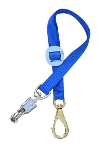 Tack Shack of Ocala Nylon Horse Trailer Tie Strap, Adjustable Up to 36 Inches, Heavy-Duty Horse Tie for Trailer & Barn - color: Royal Blue