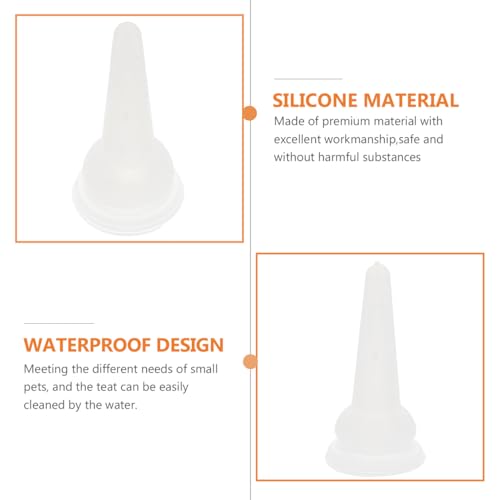 POPETPOP 40 Pack Silicone Pet Nursing Nipples, Cat Pacifiers Replacement