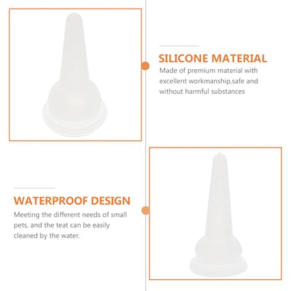 POPETPOP 40 Pack Silicone Pet Nursing Nipples, Cat Pacifiers Replacement
