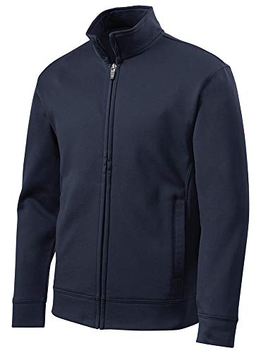 DRIEQUIP - Youth Moisture Wicking Fleece Full-Zip Jacket in Sizes XS-XL - color: Navy, size: Medium