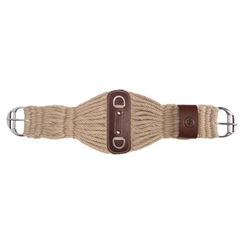 Schneiders Roper Wool String Cinch for Horses | 8" Wide Center for Saddle Stability | 27-Strand Breathable Mohair Blend | Stainless Steel Roller Buckles | Moisture-Wicking Comfort | Size 28 - size: 28