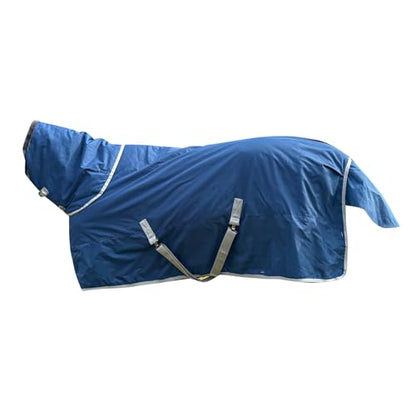 Winter 1200D Premium Turnout Horse Blanket,Medium Weight Waterproof Blanket (Back Length 78 inches (145cm) with Cover) - size: Back Length 78 inches ( 145cm ) with cover