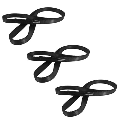 NewDoar 16mm Climbing Sling UIAA CE Certified,23KN EN566 Certified,Climbing Utility Cord Rock Climbing,Creating Anchors System,Rappelling Gear,Perfect for Tree Work - color: Black, size: 48"/120cm/3pcs