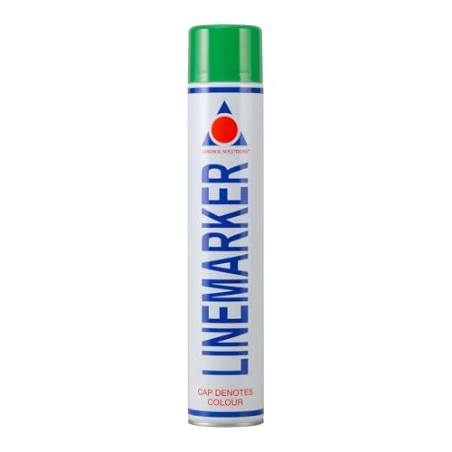 Aerosol Solutions Line Marker Green 26 Oz | Grass and Road Spray Paint, All Purpose Striping Paint | Perfect for Athletics, Landscaping & Pavements - color: Green, size: 26 Ounce (Pack of 1)