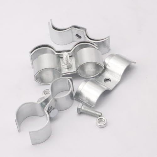 6Pcs Chain Link Panel Clamps, 12mm, Silver - color: 12mm