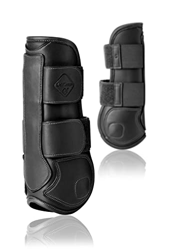 LeMieux Horse Tendon Boots - Protective Gear and Training Equipment - Equine Boots, Wraps & Accessories - Tendon Protection and Support - color: Black
