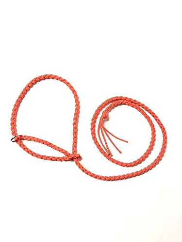 adustable goat halter and lead neon orange sheep halter small livestock halter
