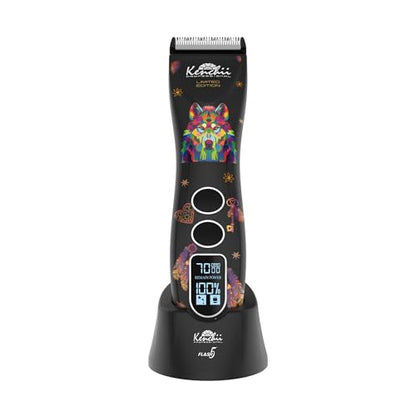Kenchii Flash 5 Dog Grooming Clipper, Wolf Edition Black, Cordless - color: Black