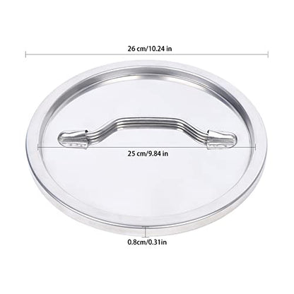 LOYALHEARTDY Stainless Steel Milk Bucket Lid, Durable Universal Lid with Embedded Silicone Seal Ring for 12L/20L/30L/40L/50L/60L Milk Bucket - color: Lid