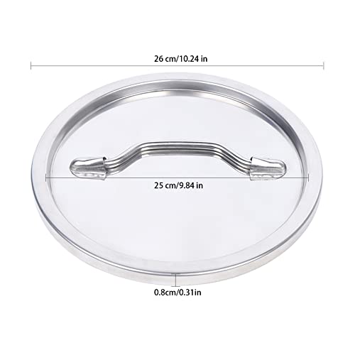 DYRABREST Universal Lid Stainless Steel Durable Universal Milk Bucket Lid Fits 12-60L Milk Bucket