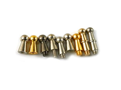Myya DIY Belt Buckle Screws Hook Replacement for Repair Belts Handbag Accessories - color: Black